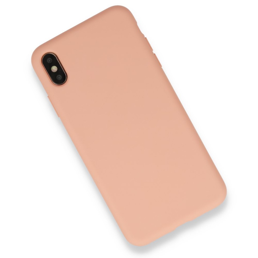  iPhone XS Max Kılıf Nano içi Kadife Silikon - Pembe