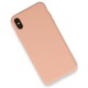  iPhone XS Max Kılıf Nano içi Kadife Silikon - Pembe