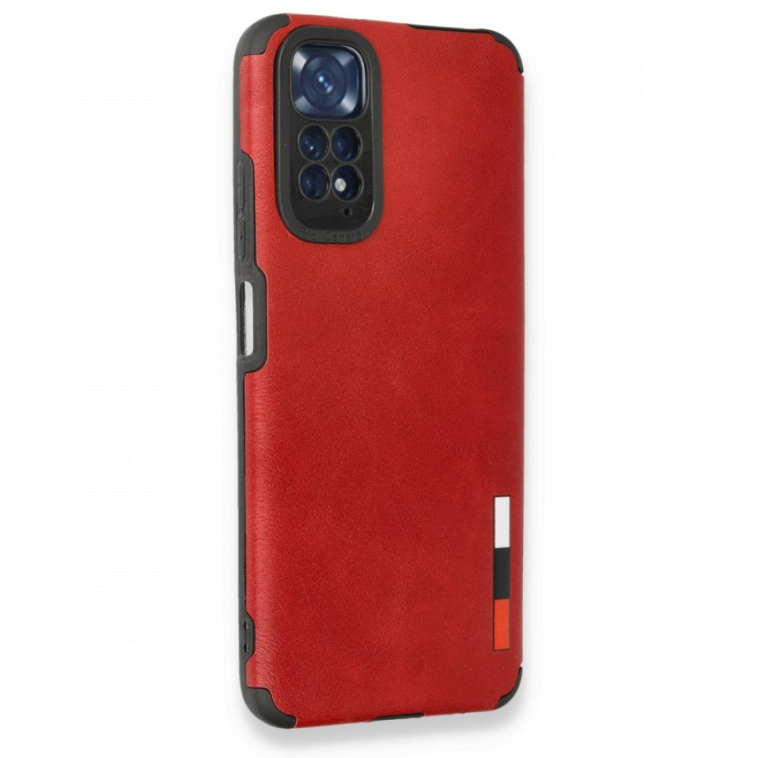  Xiaomi Redmi Note 11 Kılıf Loop Deri Silikon - Kırmızı