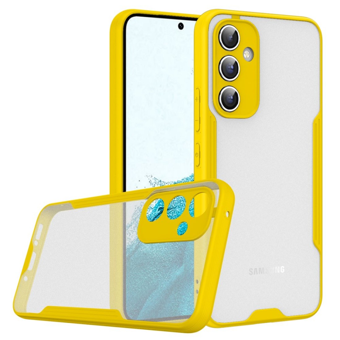  Samsung Galaxy A24 4G Kılıf Platin Silikon - Sarı