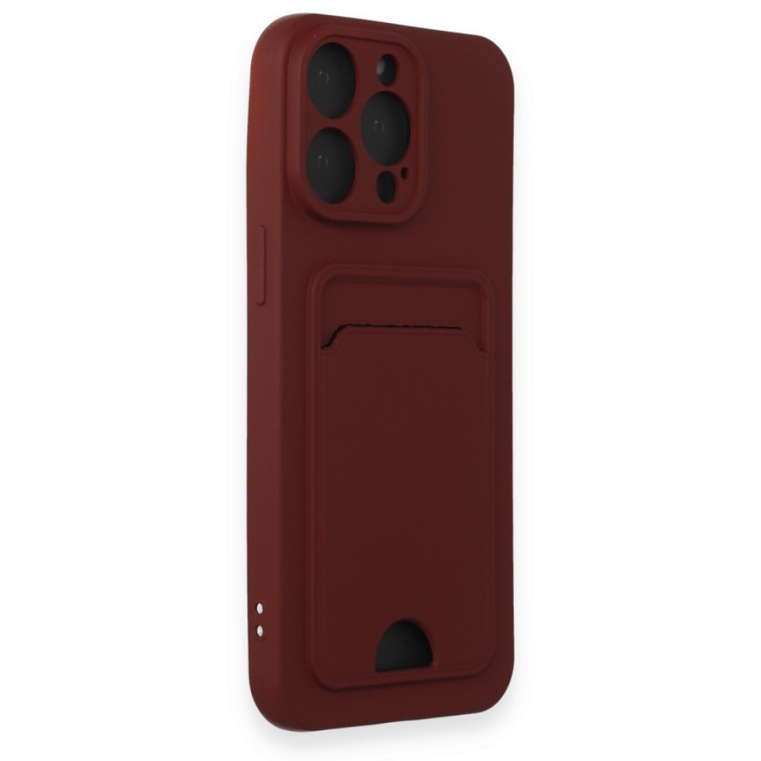 iPhone 15 Pro Max Kılıf Kelvin Kartvizitli Silikon - Bordo iPhone 15 Pro Max Kılıf Kelvin Kartvizitli Silikon - Bordo