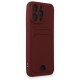 iPhone 15 Pro Max Kılıf Kelvin Kartvizitli Silikon - Bordo iPhone 15 Pro Max Kılıf Kelvin Kartvizitli Silikon - Bordo