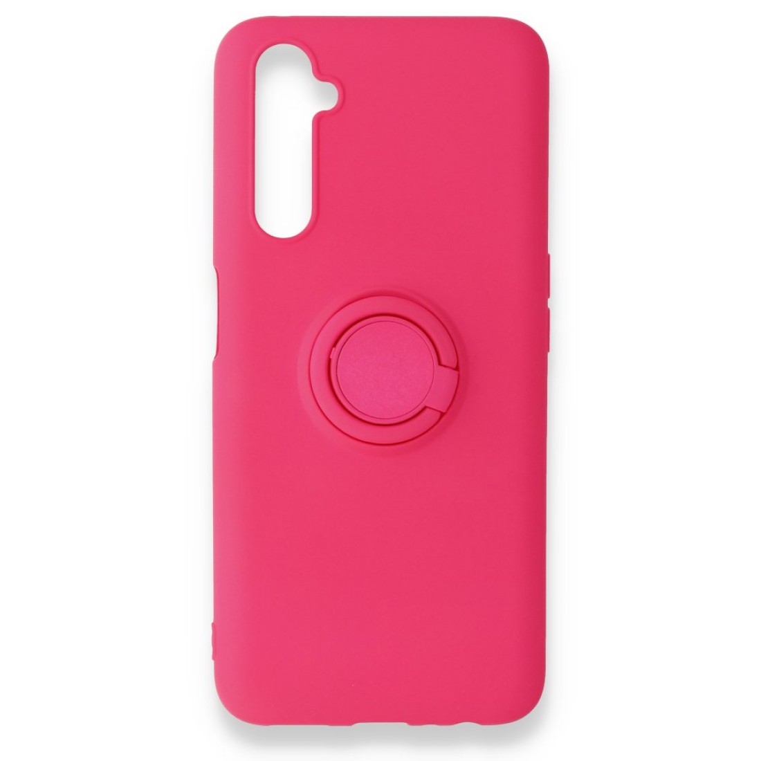  Realme 6 Pro Kılıf Viktor Yüzüklü Silikon - Pembe