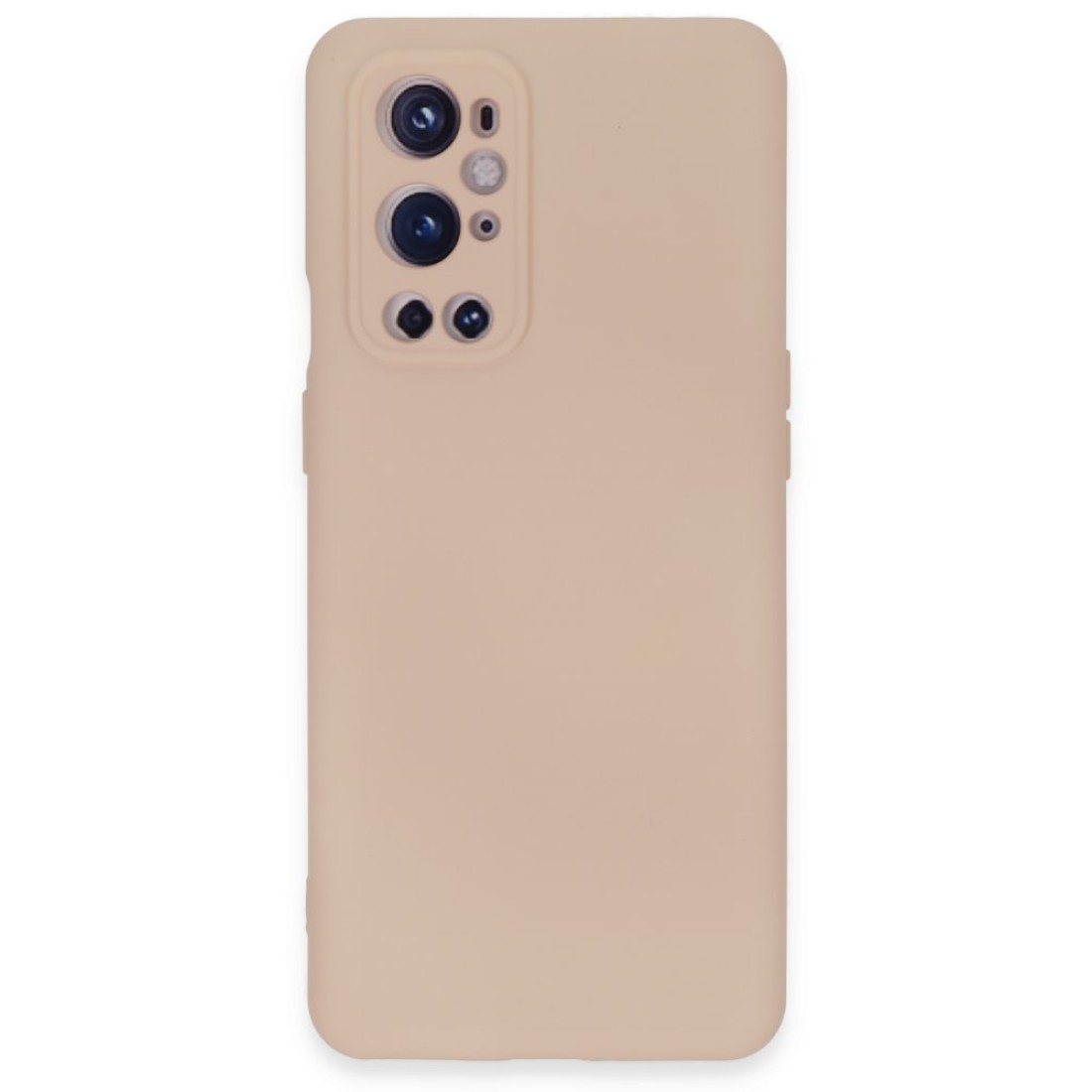  One Plus 9 Pro Kılıf Nano içi Kadife Silikon - Pudra