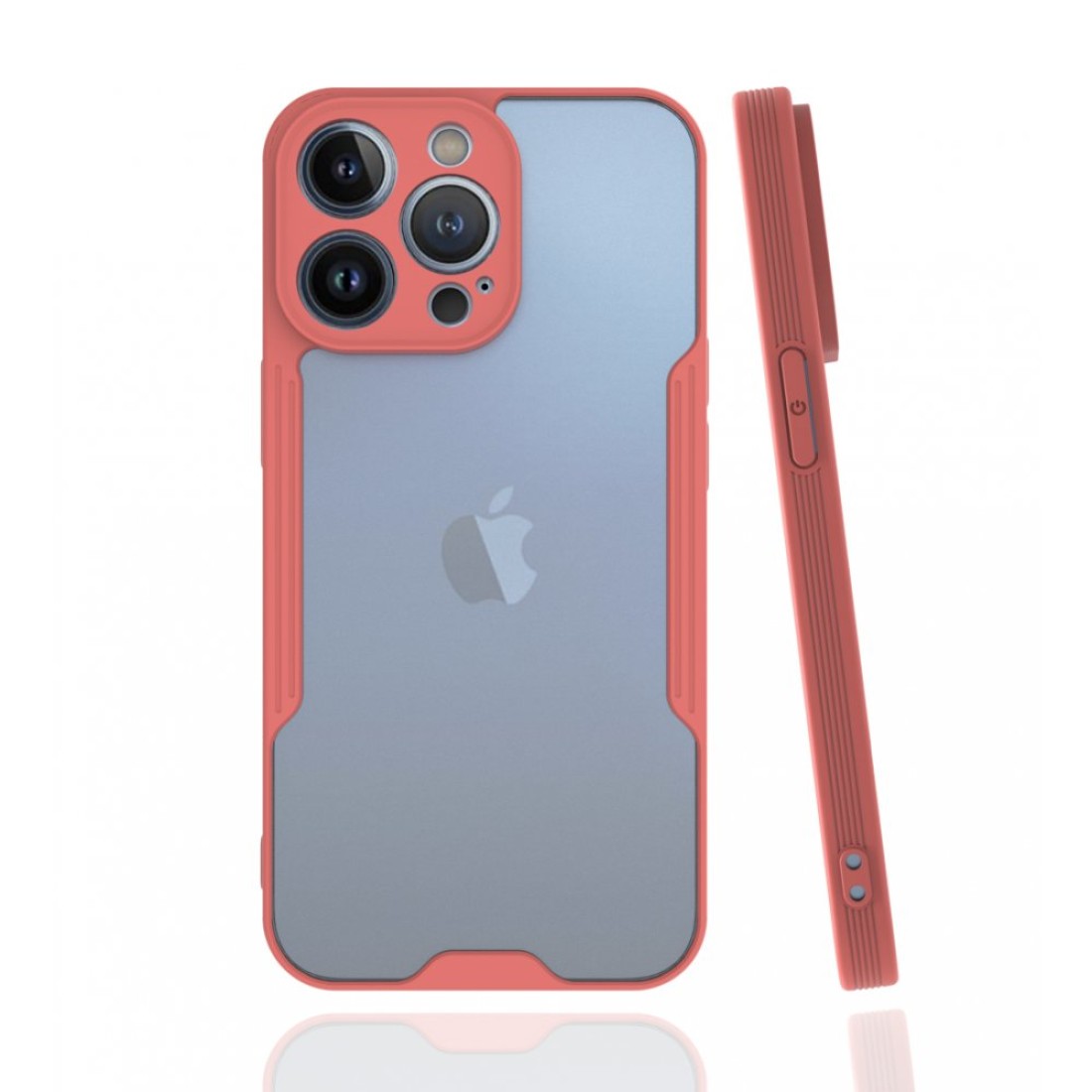  iPhone 13 Pro Max Kılıf Platin Silikon - Pembe