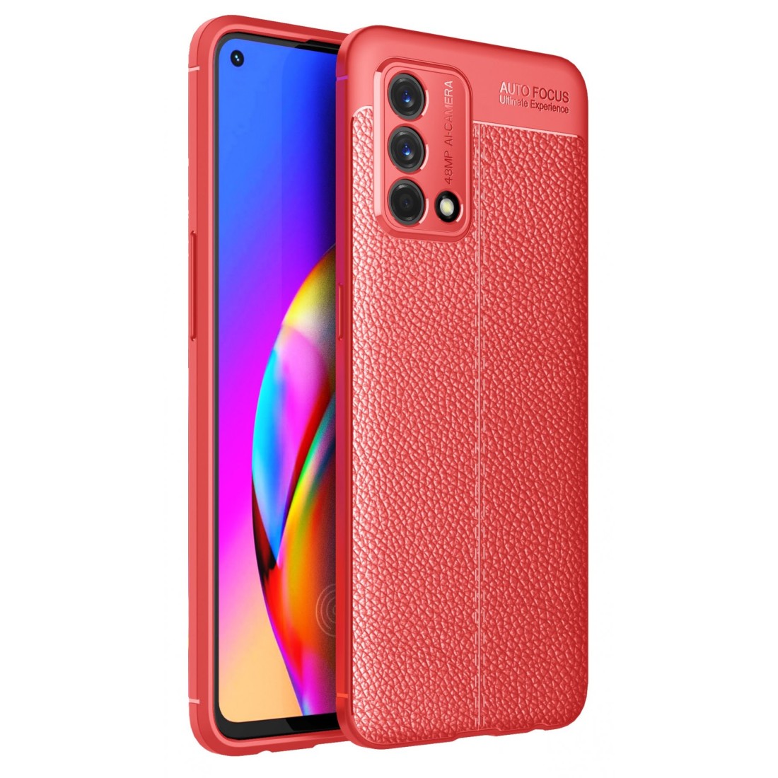 Oppo A74 4G Kılıf Auto Focus Kapak - Kırmızı Oppo A74 4G Kılıf Auto Focus Kapak - Kırmızı