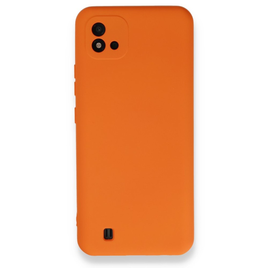  Realme C11 2021 Kılıf Nano içi Kadife Silikon - Turuncu