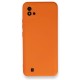 Realme C11 2021 Kılıf Nano içi Kadife Silikon - Turuncu