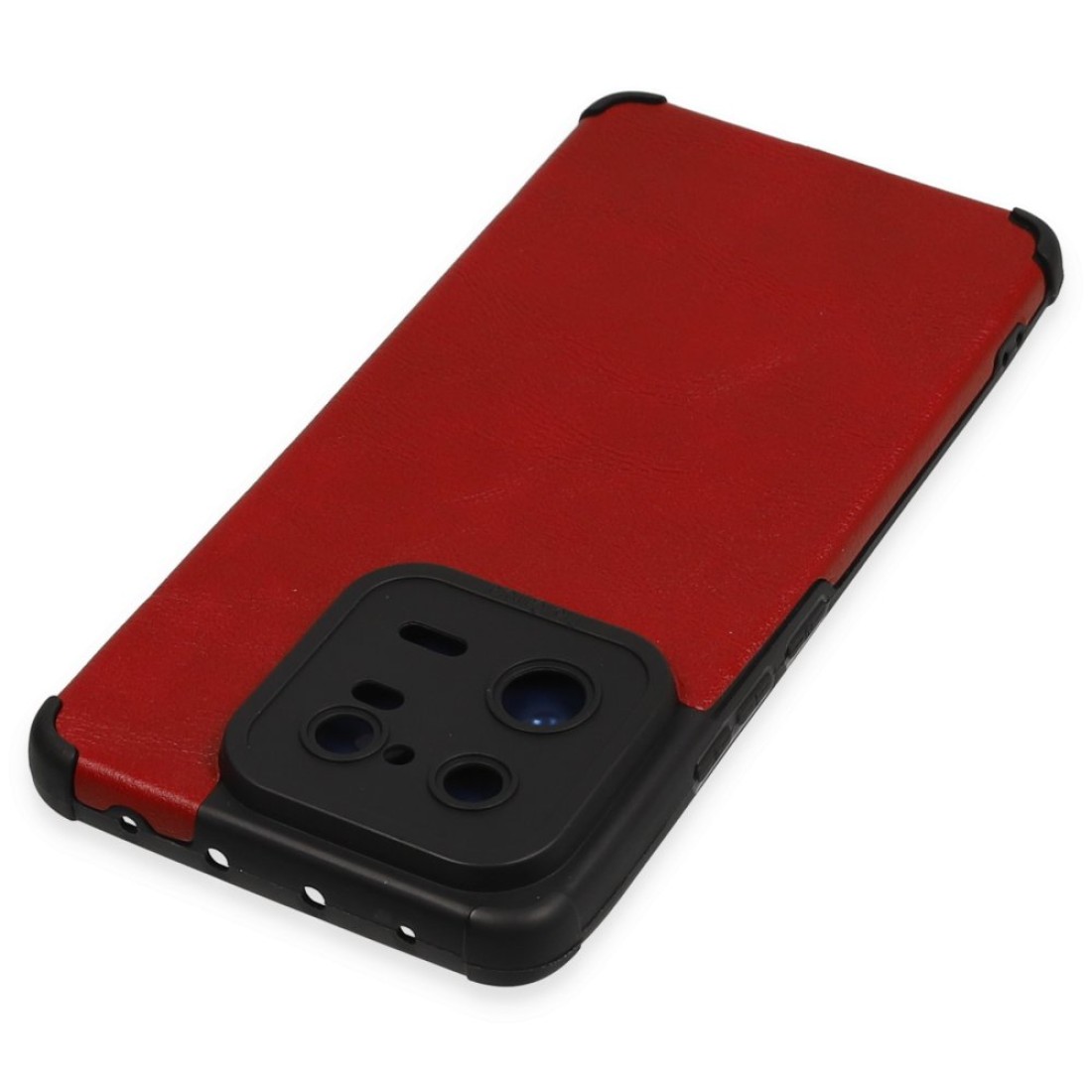 Xiaomi Mi 13 Pro Kılıf Loop Deri Silikon - Kırmızı Xiaomi Mi 13 Pro Kılıf Loop Deri Silikon - Kırmızı
