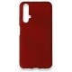  Huawei Nova 5T Kılıf First Silikon - Bordo