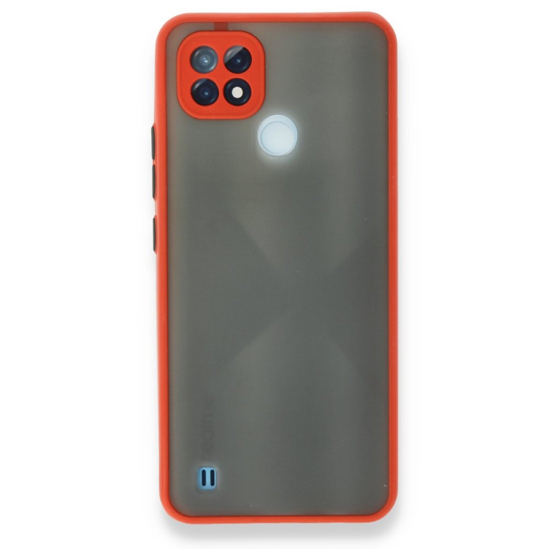  Realme C21 Kılıf Montreal Silikon Kapak - Kırmızı