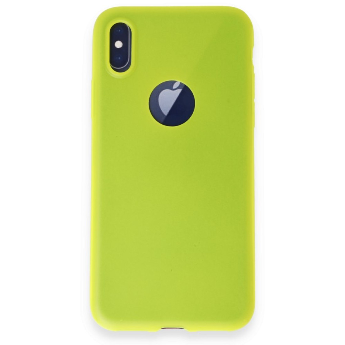  iPhone XS Kılıf First Silikon - Parlak Sarı