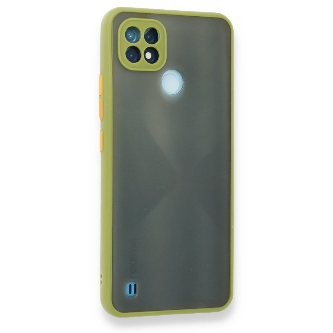  Realme C21 Kılıf Montreal Silikon Kapak - Açık Yeşil