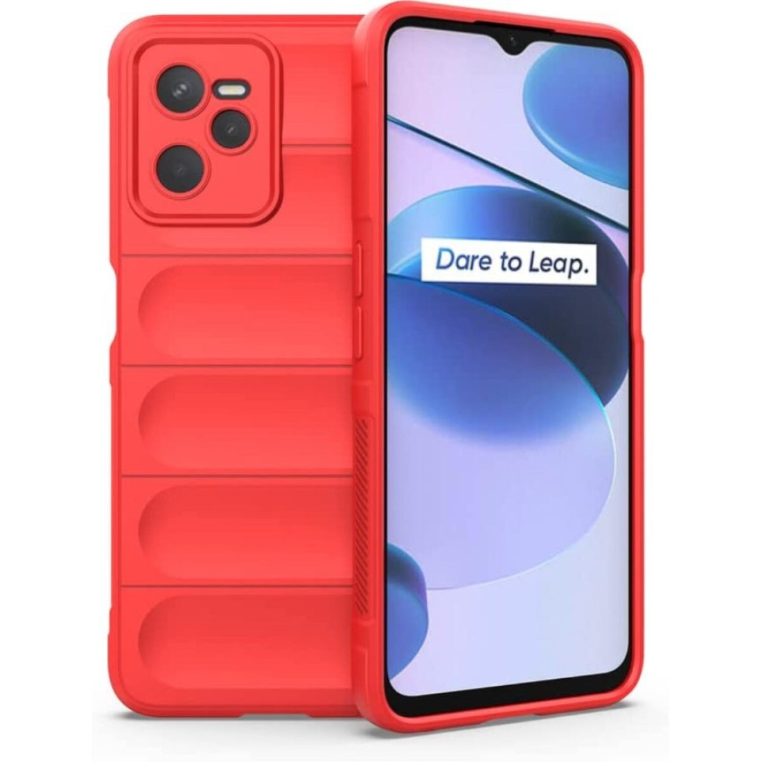  Realme C35 Kılıf Optimum Silikon - Kırmızı