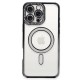  iPhone 16 Pro Max Kılıf Joke Simli Magneticsafe Kılıf - Siyah