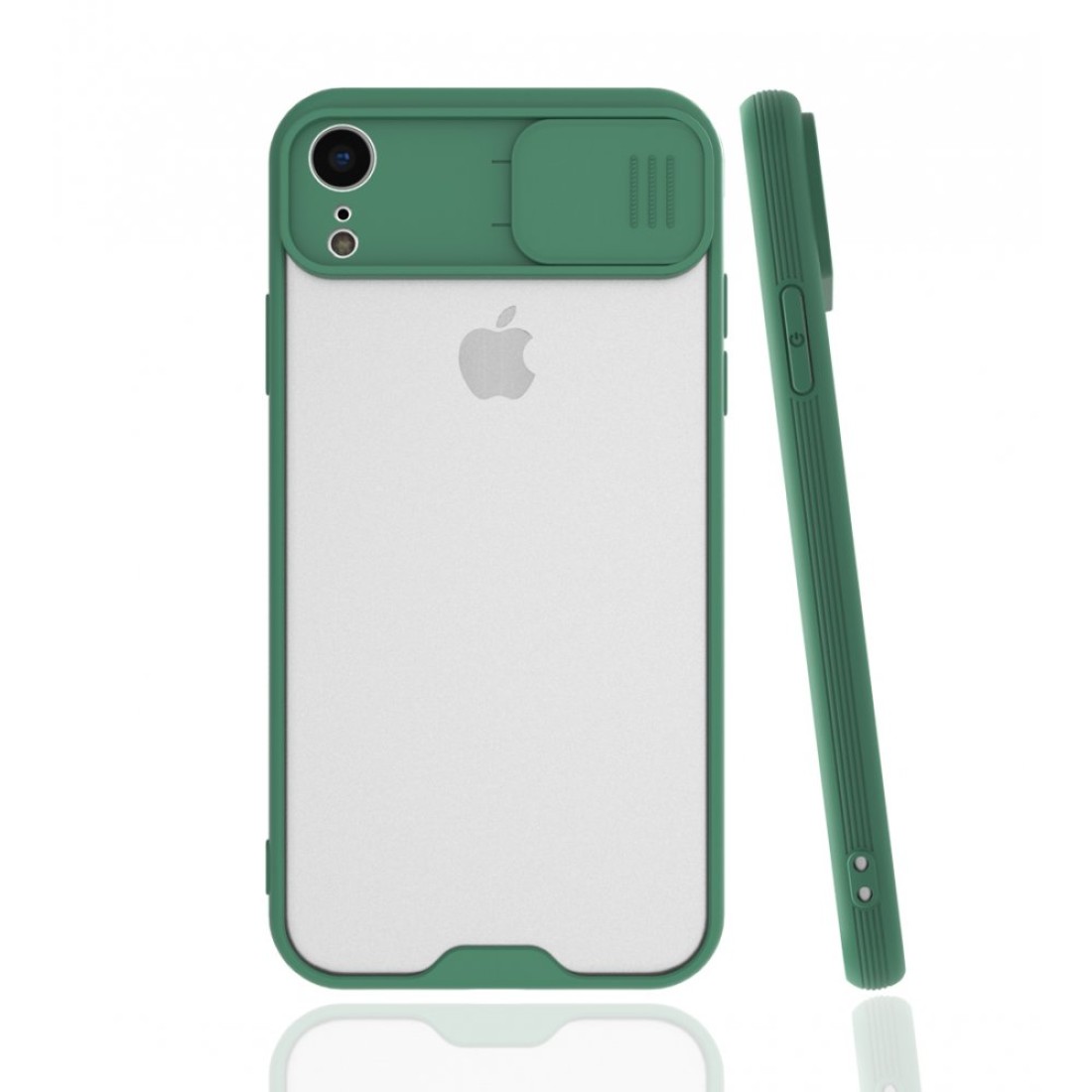  iPhone XR Kılıf Platin Kamera Koruma Silikon - Yeşil