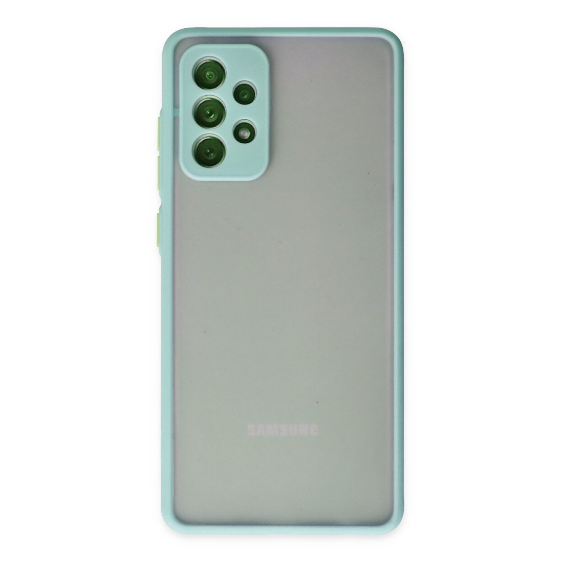 Samsung Galaxy A72 Kılıf Montreal Silikon Kapak - Turkuaz