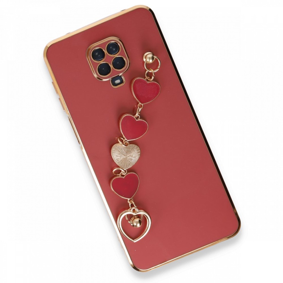 Xiaomi Redmi Note 9S Kılıf Esila Silikon - Kırmızı Xiaomi Redmi Note 9S Kılıf Esila Silikon - Kırmızı