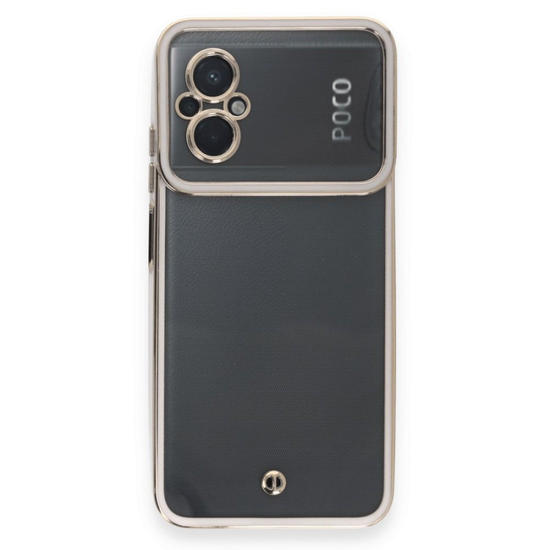  Xiaomi Poco M5 Kılıf Liva Lens Silikon - Beyaz