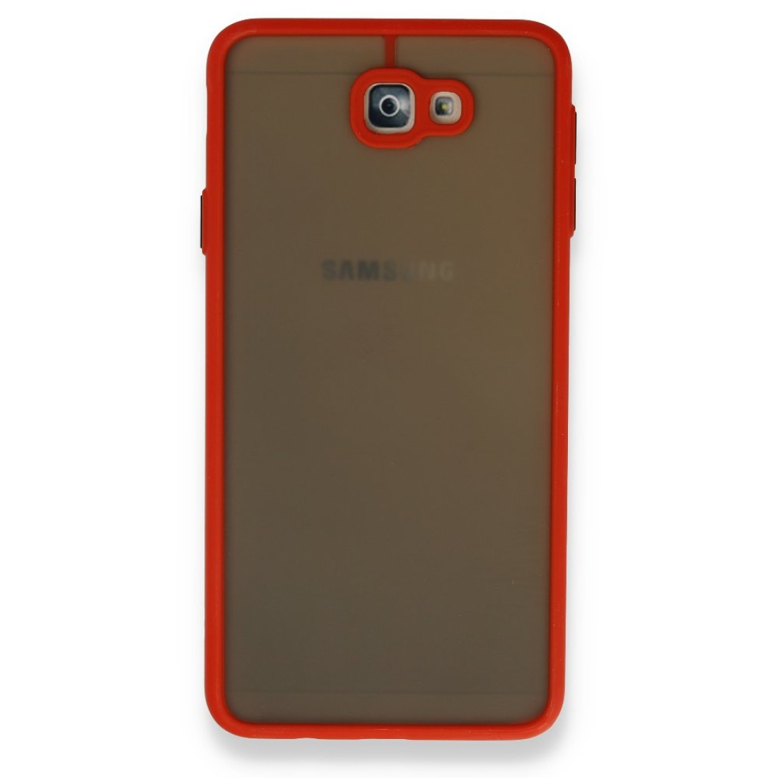  Samsung Galaxy J7 Prime Kılıf Montreal Silikon Kapak - Kırmızı