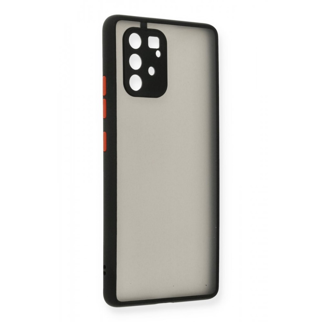  Samsung Galaxy A91 / S10 Lite Kılıf Montreal Silikon Kapak - Siyah