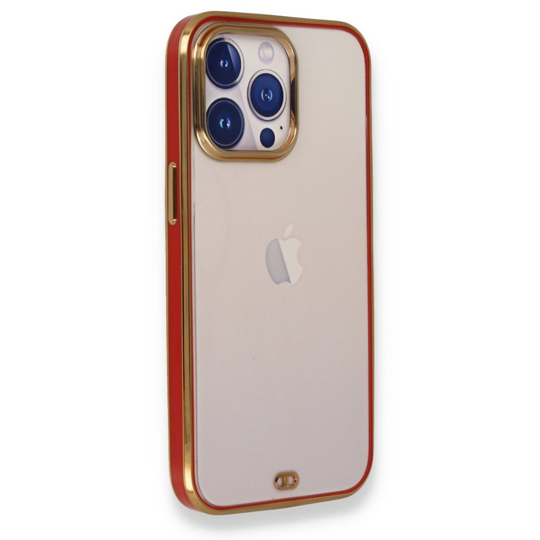  iPhone 13 Pro Max Kılıf Liva Silikon - Kırmızı