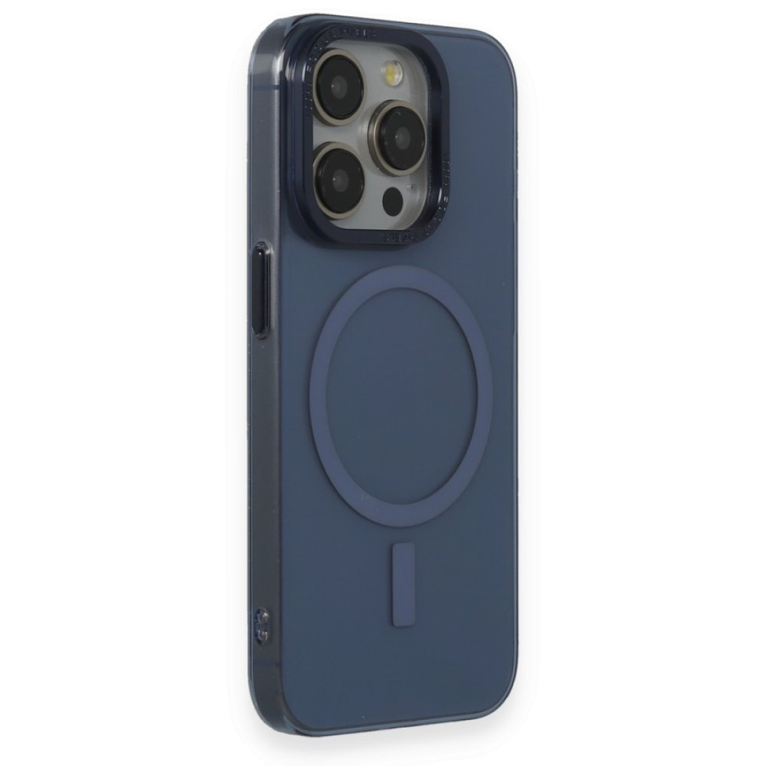iPhone 15 Pro Max Kılıf Anka PC Magneticsafe Sert Metal Kapak - Lacivert iPhone 15 Pro Max Kılıf Anka PC Magneticsafe Sert Metal Kapak - Lacivert