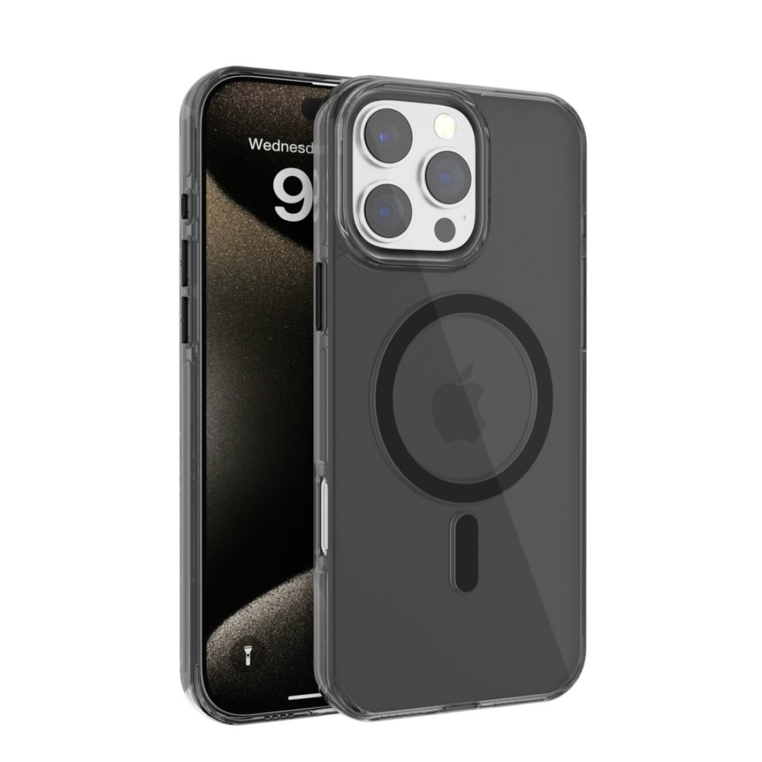 Joko iPhone 16 Pro Max Gleam PC Sert Magsafe Kılıf - Siyah