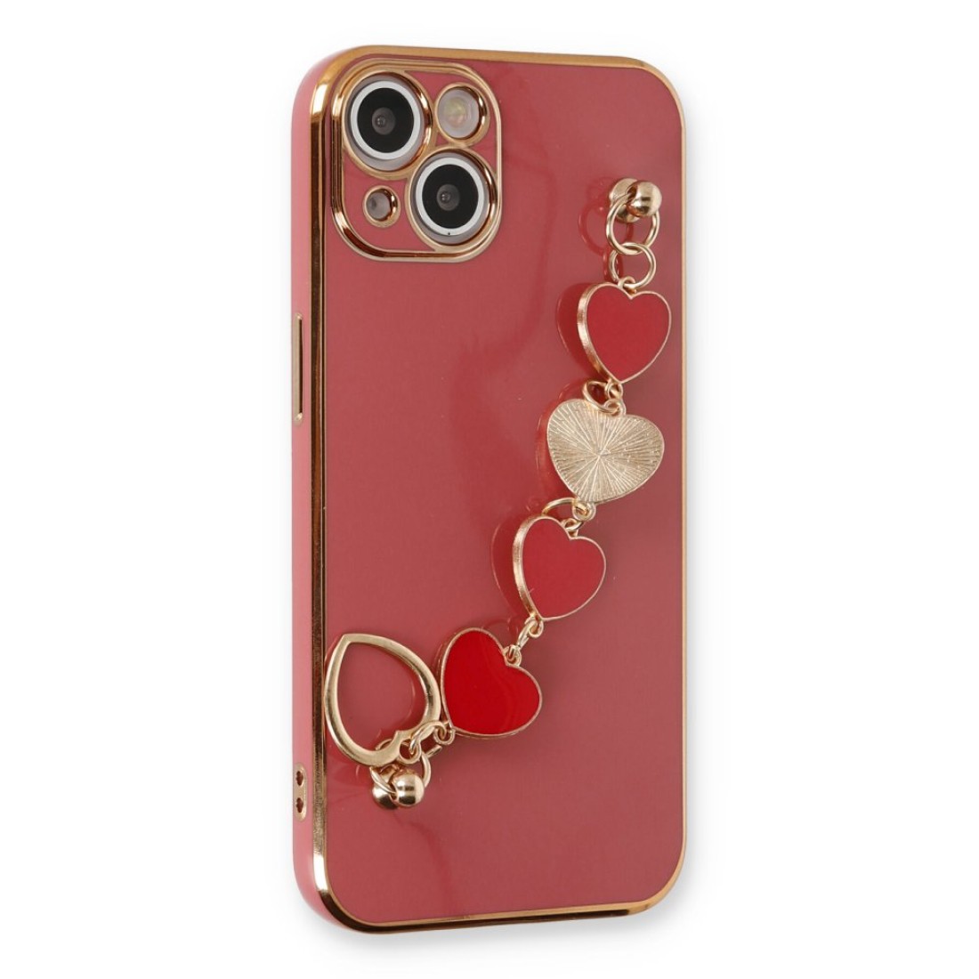  iPhone 14 Plus Kılıf Esila Silikon - Kırmızı