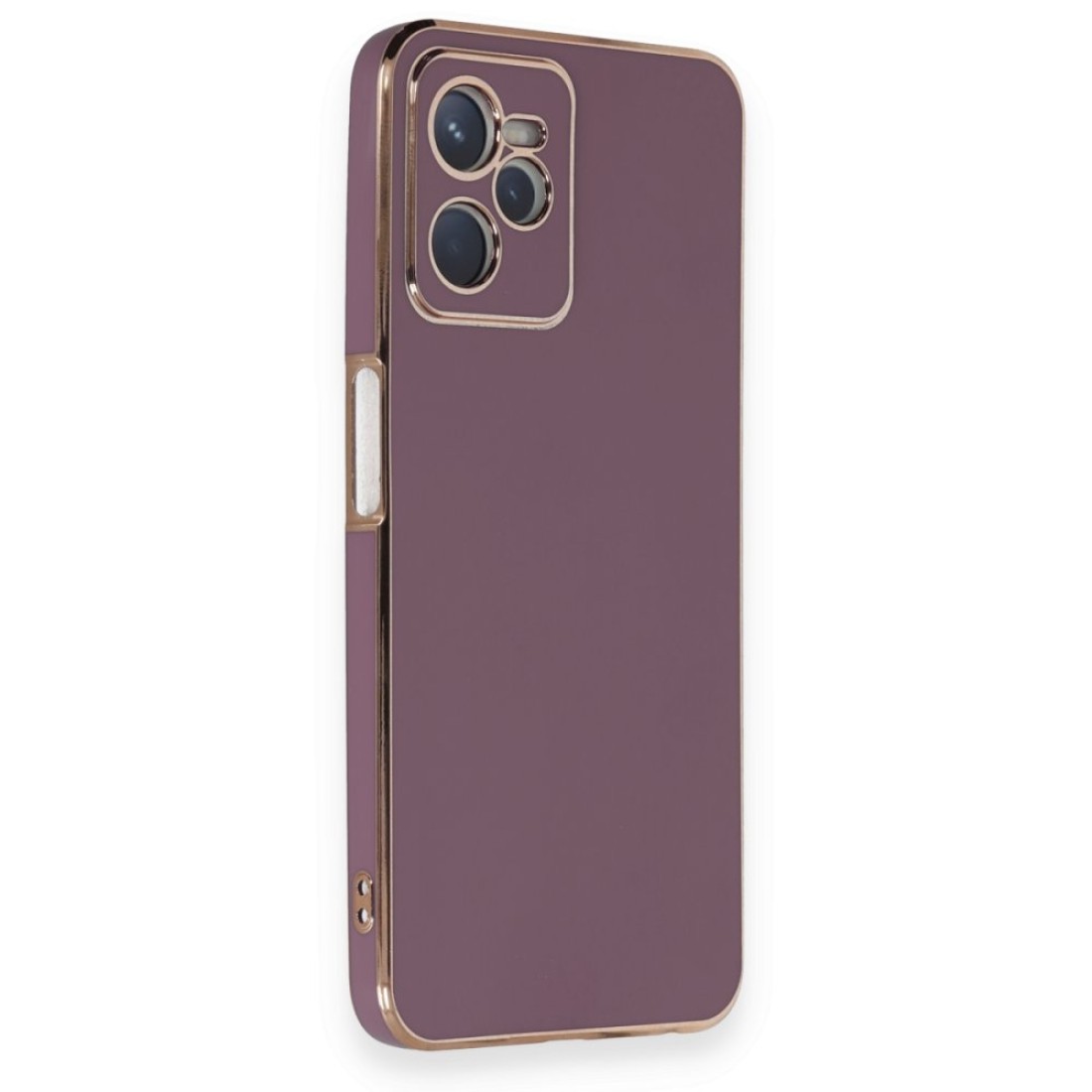  Realme C35 Kılıf Volet Silikon - Mor