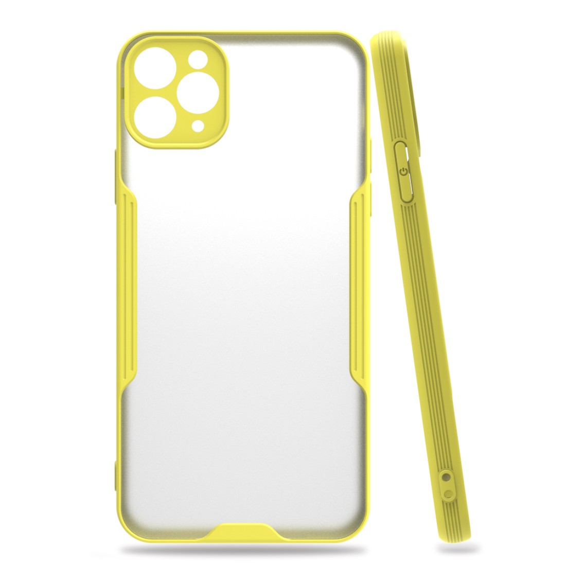  iPhone 11 Pro Kılıf Platin Silikon - Sarı