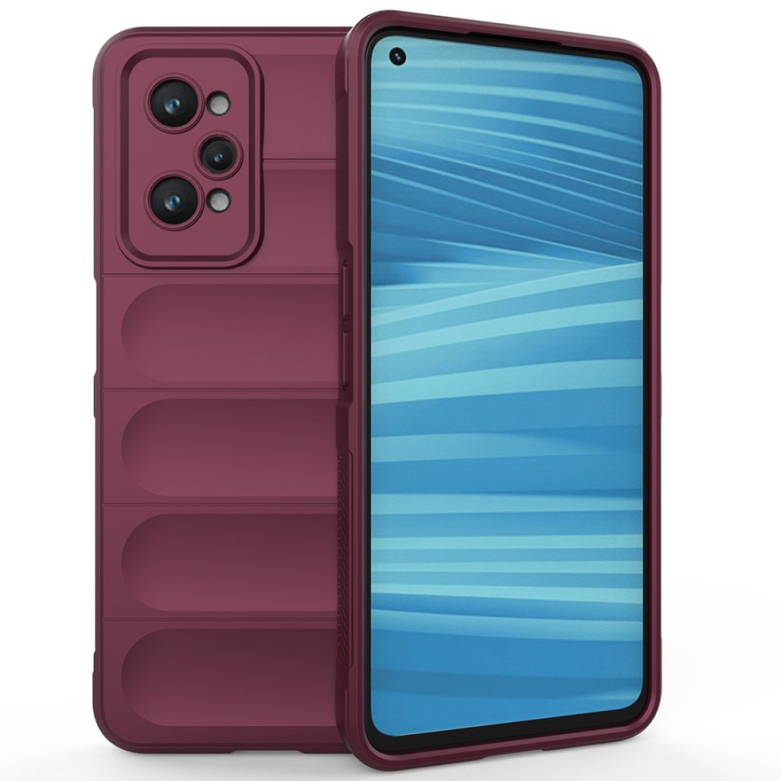  Realme GT2 5G Kılıf Optimum Silikon - Bordo