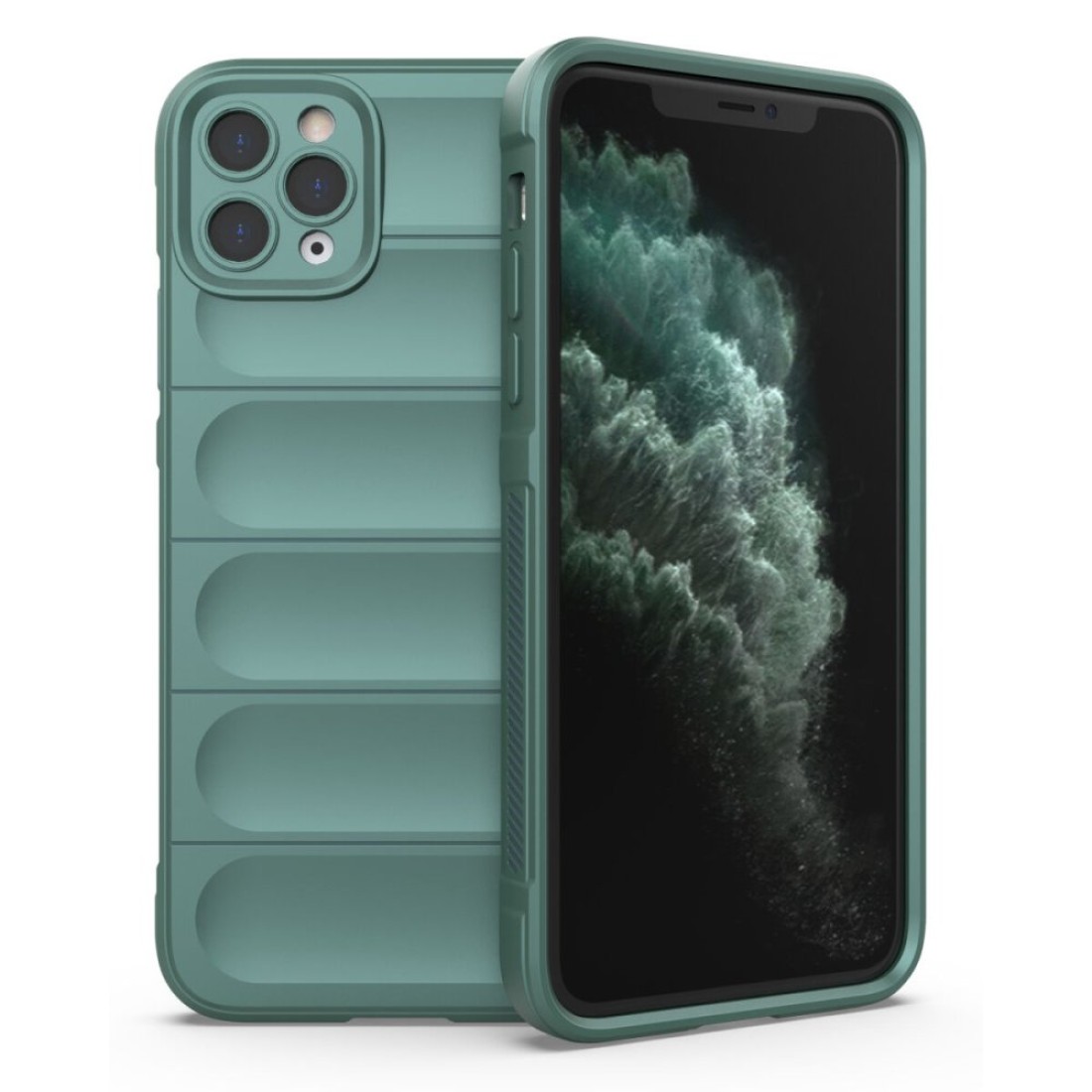  iPhone 11 Pro Kılıf Optimum Silikon - Koyu Yeşil