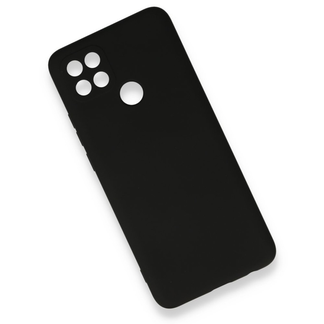  Oppo A15 Kılıf Nano içi Kadife Silikon - Siyah