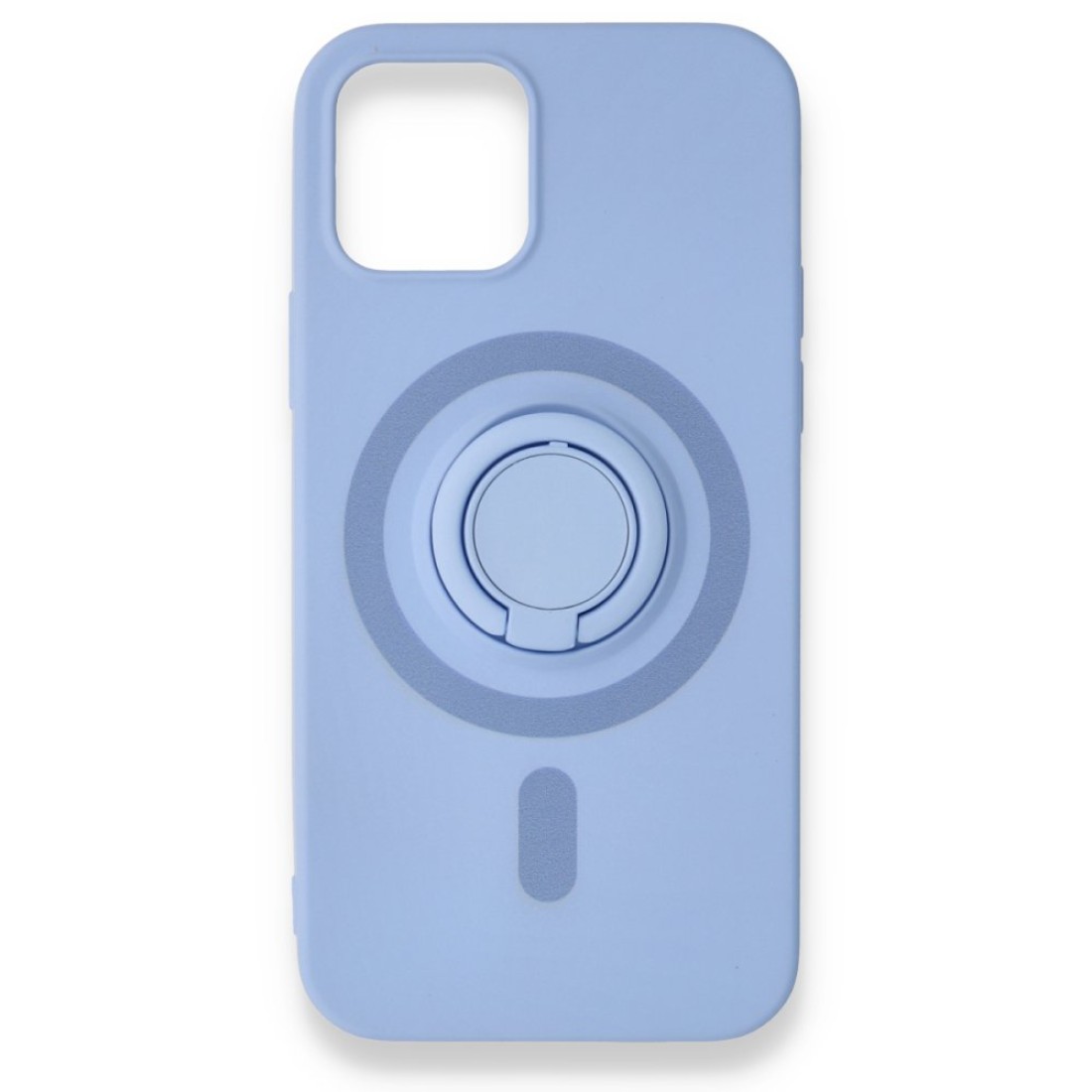  iPhone 12 Mini Kılıf Viktor Yüzüklü Silikon - Lila