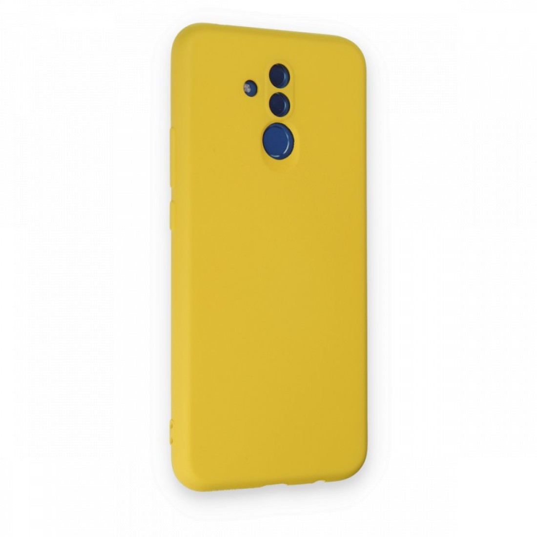  Huawei Mate 20 Lite Kılıf Nano içi Kadife Silikon - Sarı