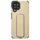  Samsung Galaxy M32 Kılıf Mega Standlı Silikon - Gold