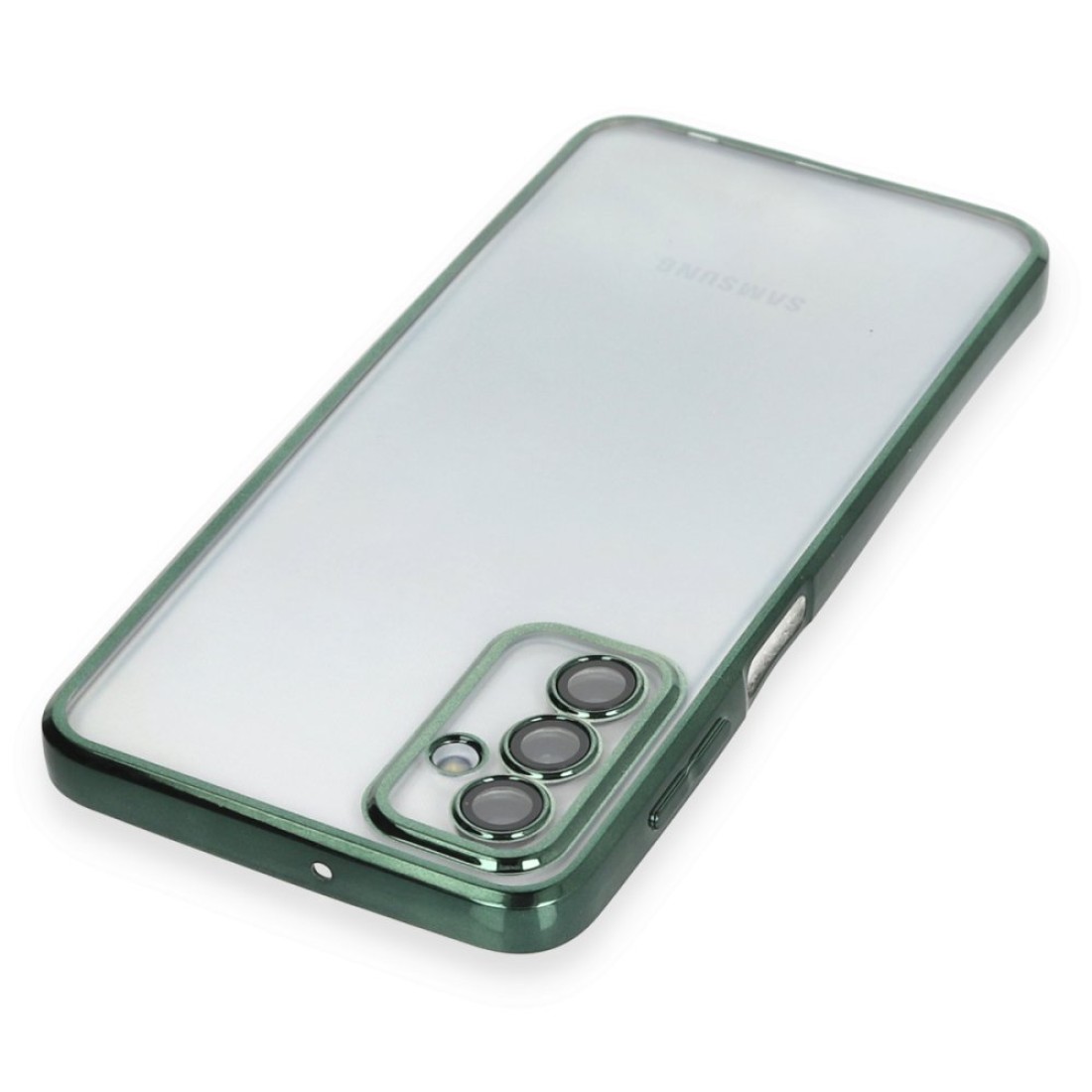 Samsung Galaxy M23 Kılıf Razer Lensli Silikon - Yeşil Samsung Galaxy M23 Kılıf Razer Lensli Silikon - Yeşil