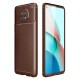  Xiaomi Redmi Note 9 5G Kılıf Auto Focus Karbon Kapak - Kahverengi