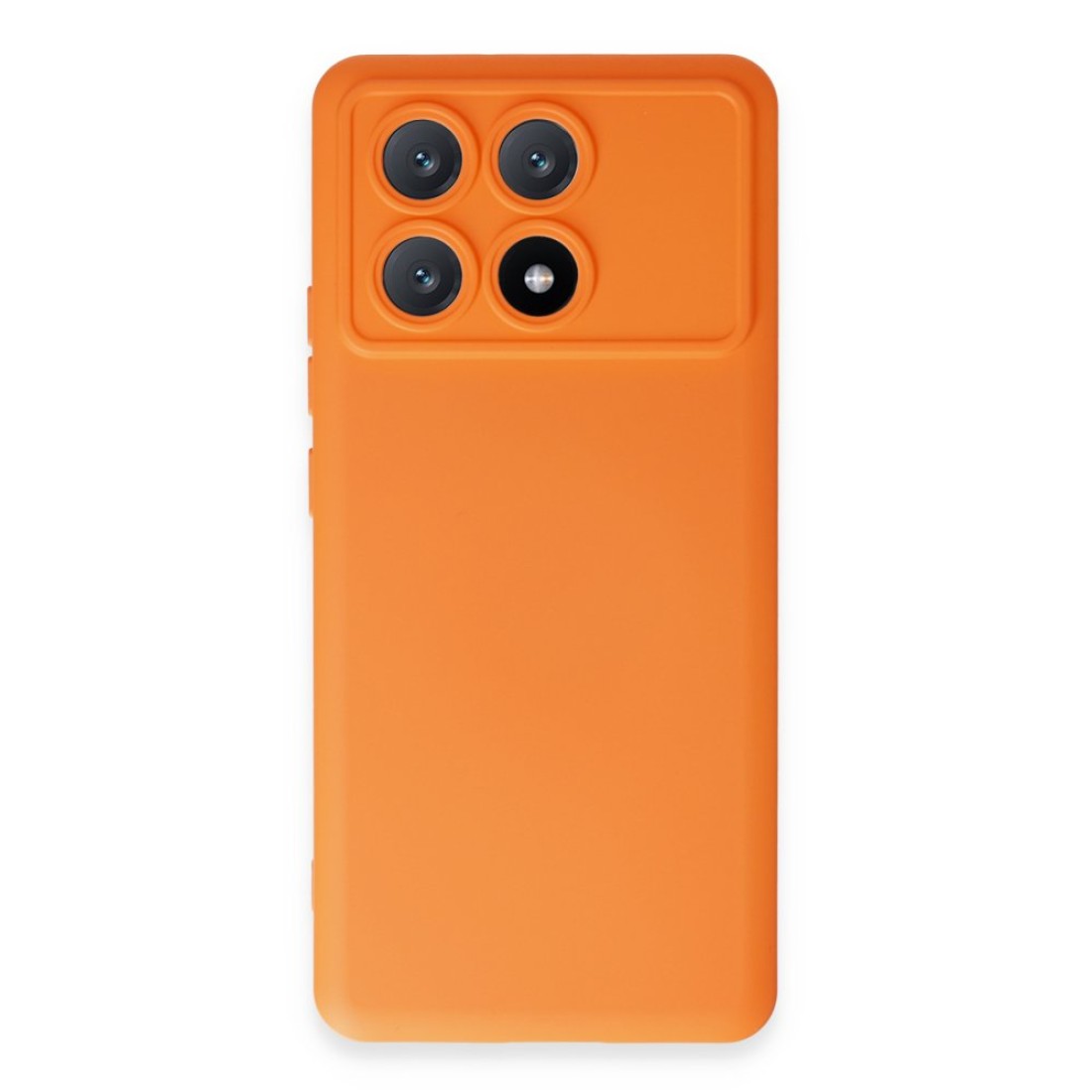  Xiaomi Poco X6 Pro Kılıf Nano içi Kadife Silikon - Turuncu