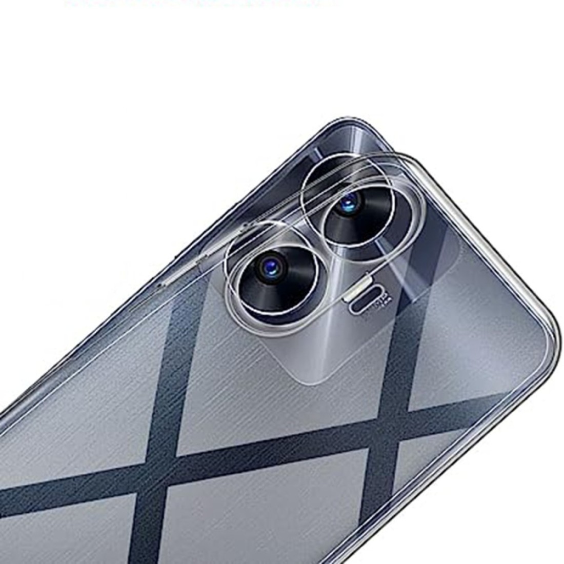  Realme C55 Kılıf Lüx Şeffaf Silikon