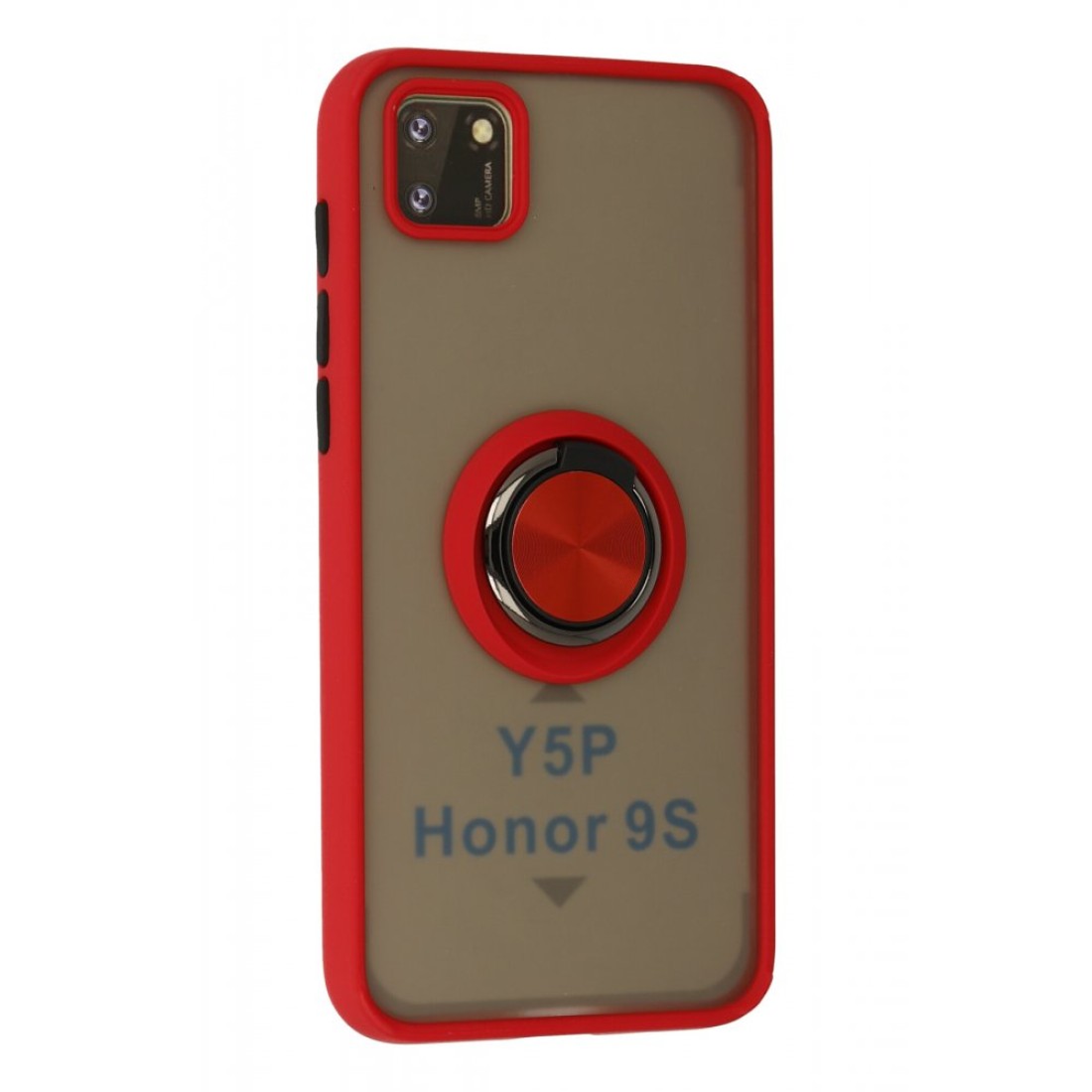 Huawei Y5P Kılıf Montreal Yüzüklü Silikon Kapak - Kırmızı Huawei Y5P Kılıf Montreal Yüzüklü Silikon Kapak - Kırmızı