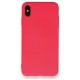  iPhone XS Max Kılıf Nano içi Kadife Silikon - Koyu Pembe