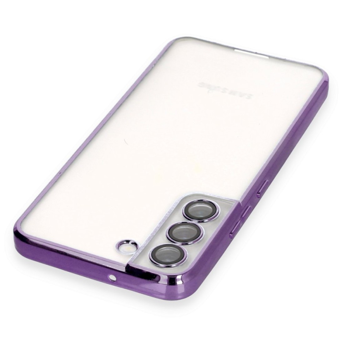  Samsung Galaxy S22 Kılıf Razer Lensli Silikon - Mor