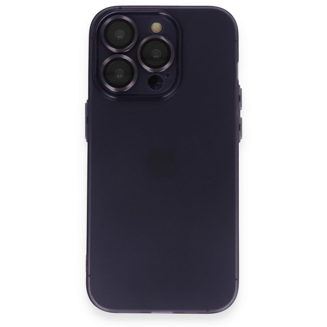  iPhone 14 Pro Max Kılıf Luko Lens Silikon - Siyah