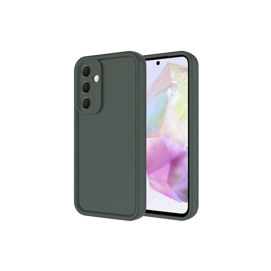  Samsung Galaxy A16 5G Kılıf Viera Silikon - Koyu Yeşil