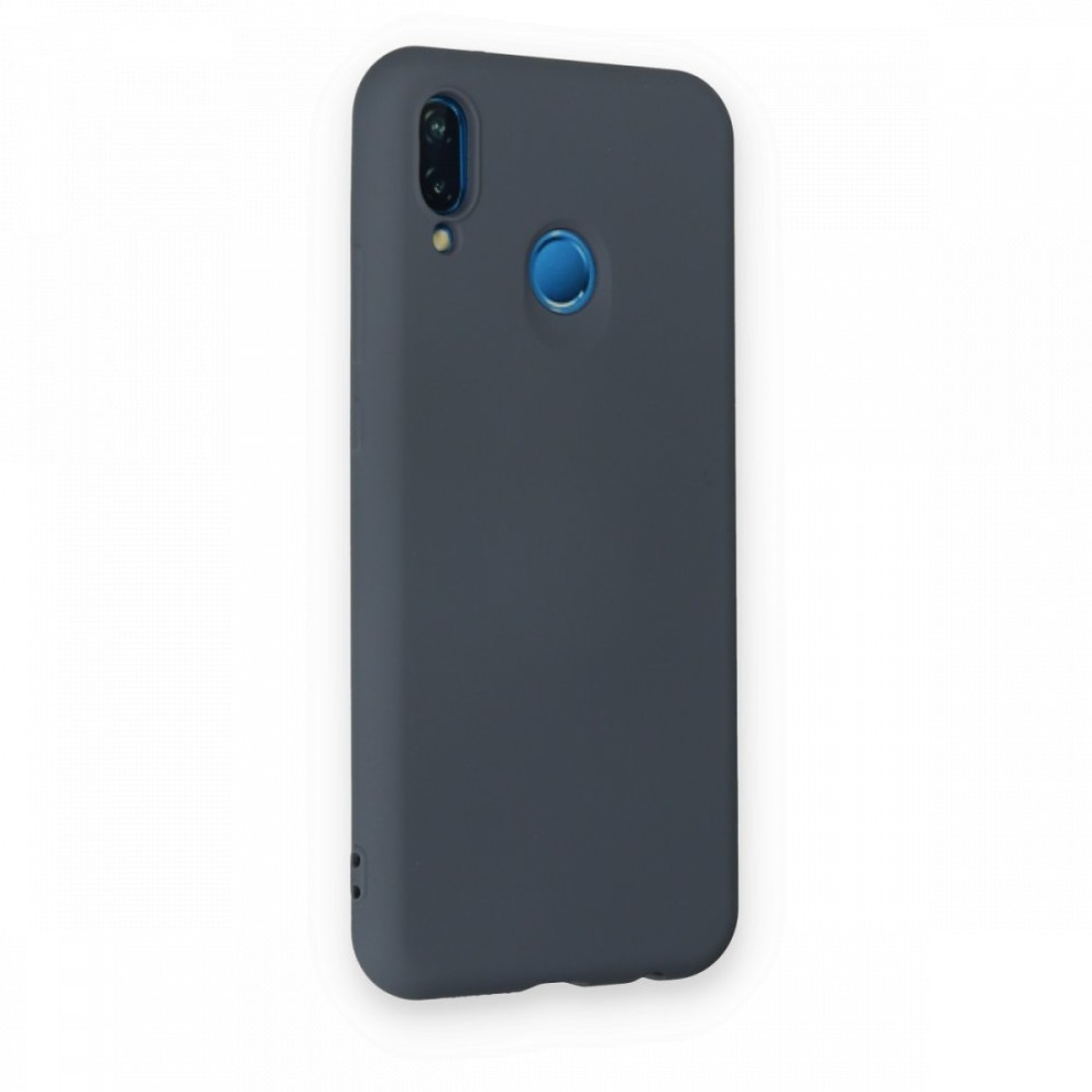  Huawei P20 Lite Kılıf Nano içi Kadife Silikon - Gri