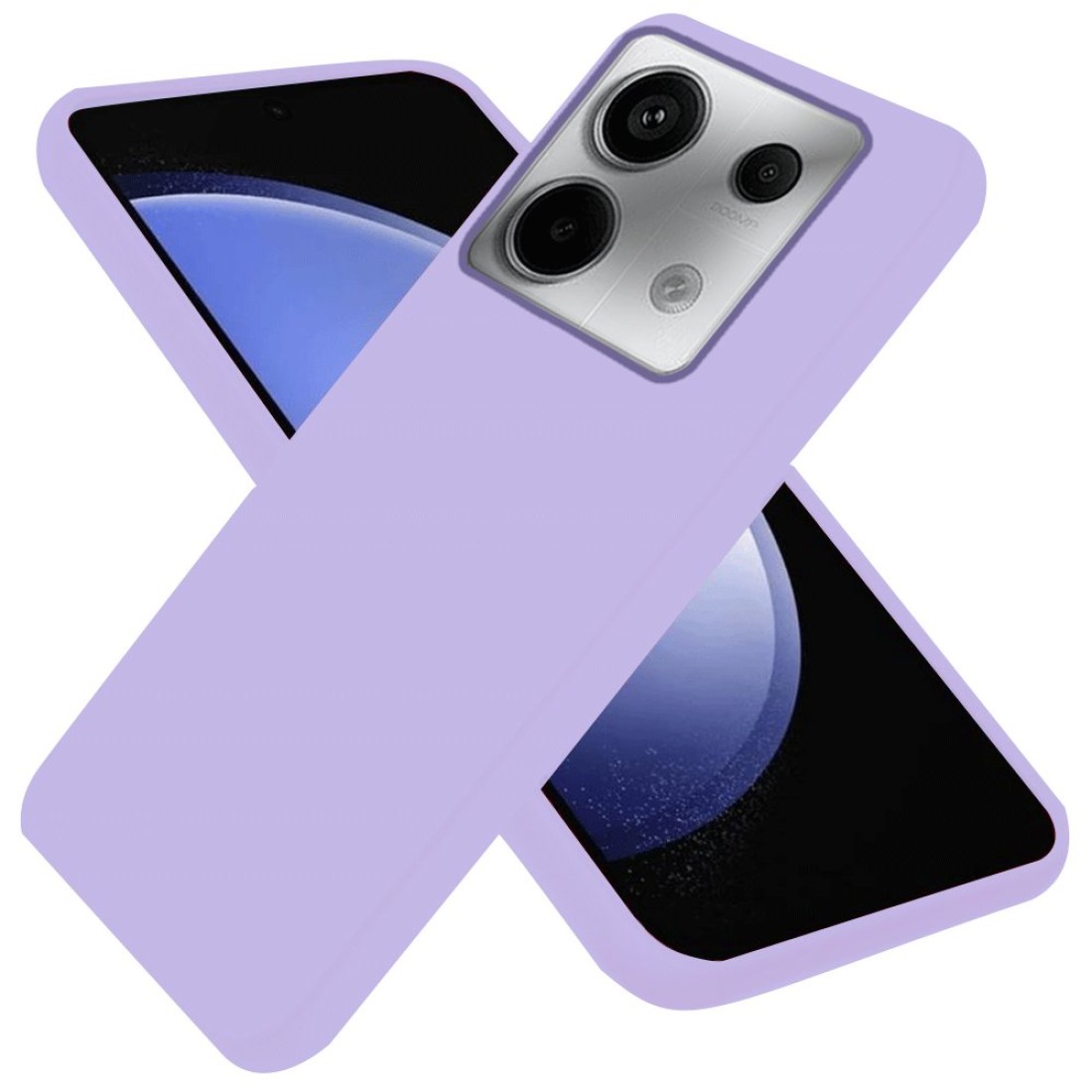  Xiaomi Poco M6 Pro 4G Kılıf First Silikon - Lila
