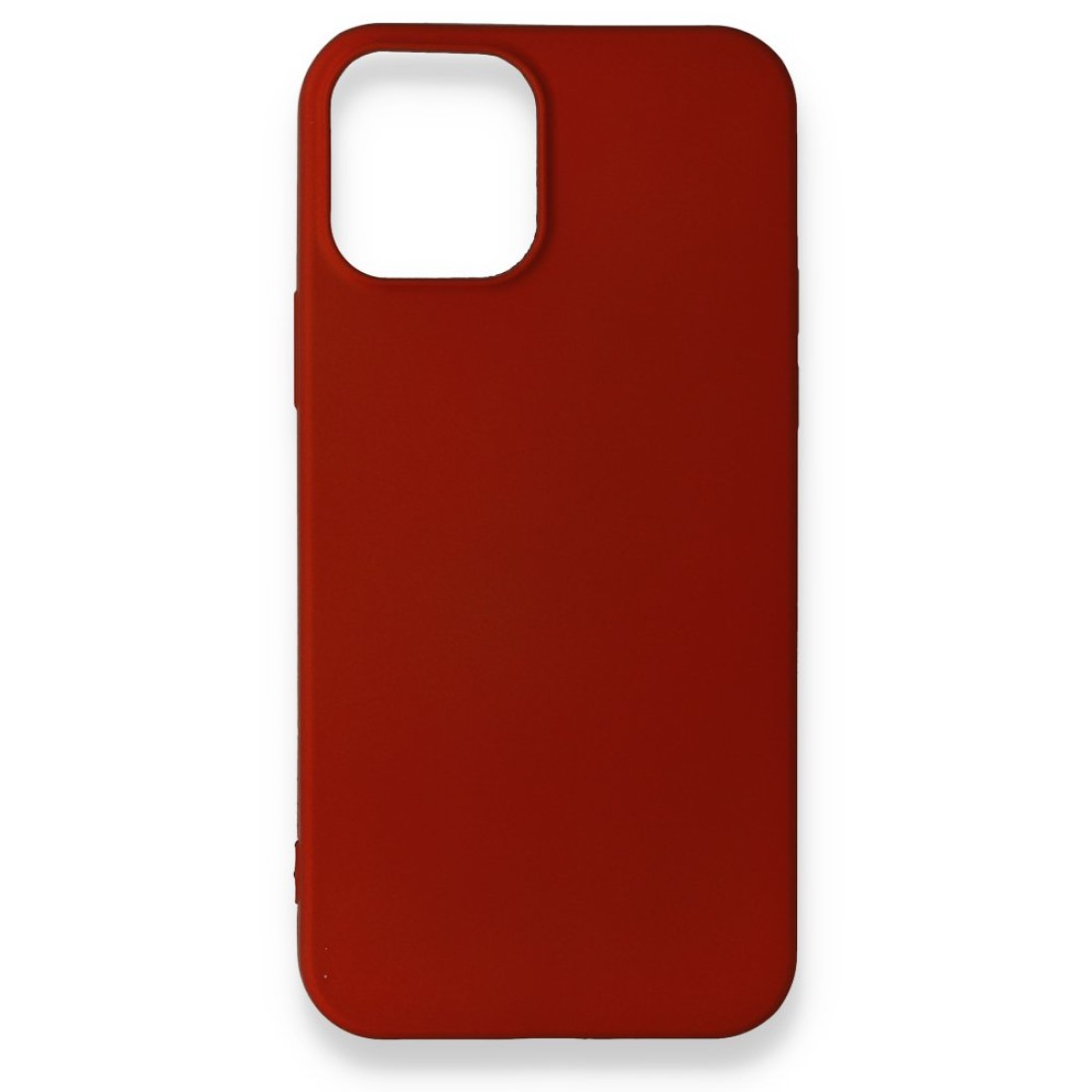  iPhone 12 Kılıf First Silikon - Bordo