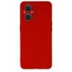  Oppo Reno 8 Lite Kılıf Lansman Glass Kapak - Kırmızı